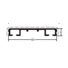 Alu pritrdilni profil 3m - 60/9